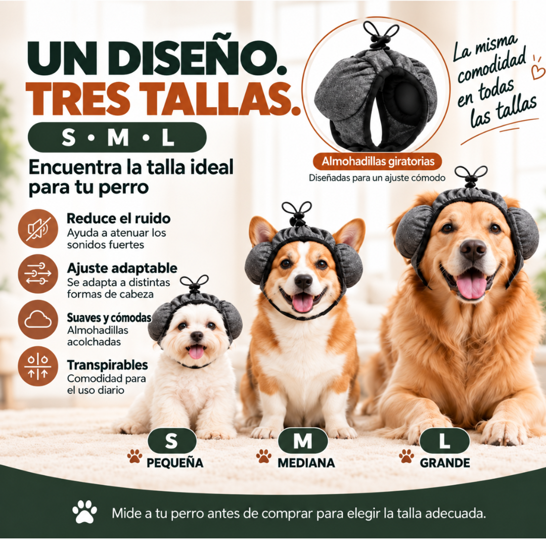 Orejeras para perros que calman el ruido