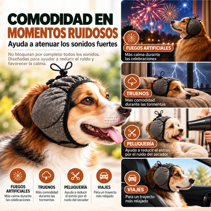 Orejeras para perros que calman el ruido