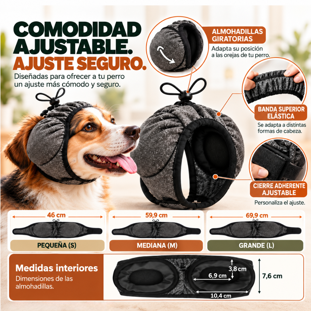 Orejeras para perros que calman el ruido