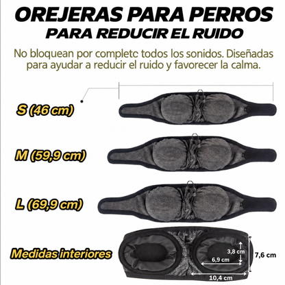 Orejeras para perros que calman el ruido